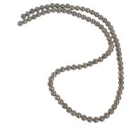 Mikikit Cuentas Espaciadoras Redondas y Fácil Bricolaje de Pirita Natural para Hacer Joyas Bordes Redondeados 90 Piezas Simples y Elegantes para Pulseras y Collares