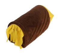 Mikikit Cueva Acogedora para Hámsteres y Cobayas Túnel de Peluche Cálido y Suave para Descanso y Refugio Pequeño para Mascotas Invierno Madriguera Multifuncional para Conejos y