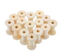 Mikikit de Carretes de Madera para Enrollar Hilo Diseño Simple y Elegante 100 Piezas Accesorios Versátiles para Coser y Manualidades DIY