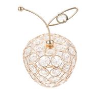 Mikikit de Cristal Decorativo para Oficina y Hogar Estatua Forma de Manzana Adorno de Escritorio Moderno y Elegante Hecho de Cristal Superior para y Decoraciones de Interiores