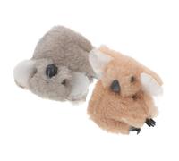 Mikikit Decoración de Koala para Manijas de Espejos Retrovisores de Motocicleta Juego de 2 Piezas Color Caqui y Gris Accesorio para Motos y Scooters Eléctrico Diseño Compacto y