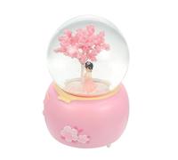 Mikikit Decoración Hogar Bola de Cristal Delicada con Caja de Música Interior Adorno Luminoso de Copos de Nieve Figura de Chica Hanfu Antiguo Bola Musical Grande para Navidad y Cumpleaños