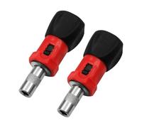 Mikikit Destornillador de 635 MM Mango Hexagonal Multifuncional Juego de 2 Piezas Cabezal Reversible y Mecanismo de Trinquete para Uso Manual y Eléctrico