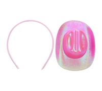 Mikikit Diadema Forma de Sombrero de Vaquera de 135 CM Accesorio para Disfraz y Fiesta Diseño Rosa Lámina Holográfica Adecuado para Carnavales Bailes y Celebraciones Temáticas del