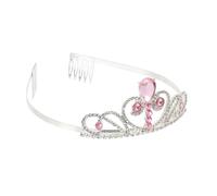 Mikikit Diadema Niñas Creativa Cristal Decorativa Fiesta Cumpleaños Elegante Accesorio Infantil