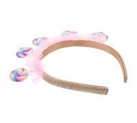 Mikikit Diadema para Fiesta Infantil Rosa Diseño de Piruleta, Accesorio Cabello de Dibujos Animados, Tamaño Único para Niñas, Tocado para Cumpleaños y Eventos Obsequios