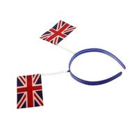 Mikikit Diadema Union Jack con Diseño y para Mujeres y Niñas Accesorio Patriótico para Fiestas de Disfraces Eventos Temáticos y Celebraciones Culturales Británicas