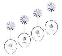 Mikikit Diadema y Pinzas Cabello Símbolo de Carga Giratorio Accesorio Plástico Divertido para Fiestas Set de 8 Piezas Forma de Cerebro Adecuado para Disfraces y Sesiones Fotográficas