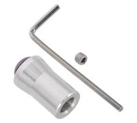 Mikikit Diapasón de 12mm con Base de Plata y Cristal de Amatista para Meditación y Sanación Vibracional con Accesorio para Spa y Equilibrio Holístico