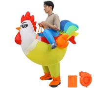 Mikikit Disfraz Inflable para Adulto de Poliéster Inflador Compacto, Fácil de Usar y Rápido de Inflar, Adecuado para Carnavales y Reuniones Divertidas