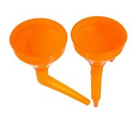 Mikikit Embudo de Aceite para Coche y Motocicleta Manos Libres, Plástico Resistente, Diseño Ligero para Repostaje y Situaciones de Emergencia, Paquete de 2 Unidades