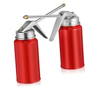 Mikikit Engrasador de Alta Presión Metálico 200 Ml Rojo 2 Unidades para Automóviles Mantenimiento Industrial Fácil de Usar Portátil Invierno Lubricación Mecánica Manual