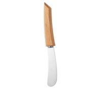 Mikikit Espátula para Untar Queso de Acero Inoxidable con Mango Ergonómico Resistente al Desgaste Multiusos para Crema, Conservas y Ensaladas para Cocina y Repostería