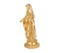 Mikikit Estatua Virgen María Resina para Decoración De Oficinas y Hogar Adorno Religioso Vintage para Mesas y Altar Figura Miniatura De Artesanía Retro