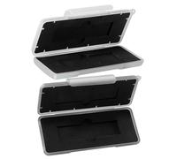 Mikikit Estuche de Transporte Negro para 2 Discos Duros M.2 Protección contra Humedad y Estructura de Plástico y Espuma para Almacenamiento Seguro