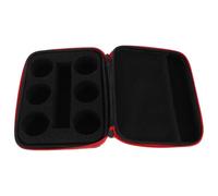 Mikikit Estuche Rígido de EVA para Yo-Yos con 6 Compartimentos Bolsa Protectora a Prueba de Golpes Diseño Portátil con Asa Color Rojo Adecuado para Transporte y Almacenamiento Seguro