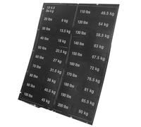 Mikikit Etiquetas Adhesivas de Peso para Equipos de Gimnasio, Pegatinas de Pvc para Mancuernas y Barras, Diámetro de 14mm, Ideales para Establecer Objetivos