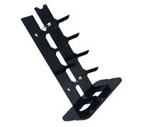 Mikikit Expositor de Cuchillos Acrílico Negro Base Antideslizante Soporte de Varios Niveles para Cuchillos Coleccionables Organizador Compacto para Encimera de Cocina y Escritorio