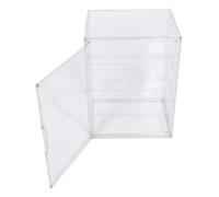 Mikikit Expositor De Pan Transparente De Cocina Para Repostería Para Encimera De Cocina y Panadería Con Puerta Magnética Ajustables Para Magdalenas y Panecillos