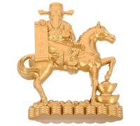 Mikikit Figura de Caballo Dorado de Metal Mini Estatua del Zodíaco Chino 2026 Decoración Feng Shui para Sala y Escritorio Símbolo de Riqueza y Buena Suerte Obsequio para Año