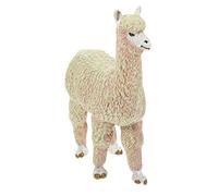 Mikikit Figurita de Alpaca de Simulación para de Animal de Plástico Juguete Educativo para Niñas para Desarrollo Cognitivo y Creatividad