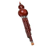 Mikikit Flauta Hulusi Chino para Principiantes Instrumento de Viento de Calabaza con Sonido de y Aprendizaje para Estudiantes y Adultos