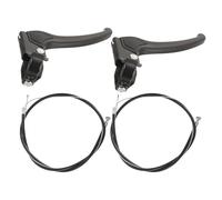 Mikikit Freno manual para silla de ruedas con palanca rápida y cable antideslizante, accesorio metálico para adultos mayores, adecuado para uso en exteriores y hogar, 1 set