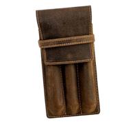 Mikikit Funda de Cuero para Bolígrafos Estuche Portátil para Estilográficas Diseño Compacto y Elegante Protector Práctico para Oficina y Universidad Regalo Funcional