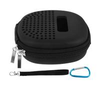 Mikikit Funda para Altavoz Inalámbrico Resistente Golpes Estuche de Almacenamiento de Audio Compacto de Pvc Compatible con Bose Soundlink Micro Bolsa Portátil Protectora Negra