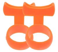 Mikikit Funda para Púas de Guitarra Antideslizante, 2 Unidades, Silicona Flexible, Soporte para Dedos para Principiantes, Accesorio Portátil para Aprender a Tocar Guitarra Eléctrica,