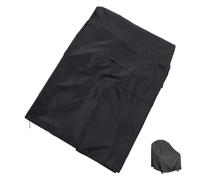 Mikikit Funda para Silla Giratoria de Exterior Transpirable y Resistente Tamaño 32X35X36 Pulgadas Color Negro Funda Protectora para Muebles de Jardín Patio y Césped