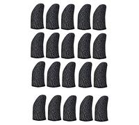 Mikikit Fundas Antideslizantes para Dedos Gaming Hombres, Funda para Pulgar Transpirable de Nailon Ultrafina, 20 Piezas para Juegos Móviles y Pantalla Táctil