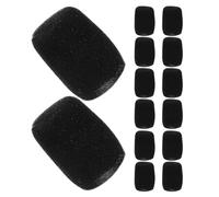 Mikikit Fundas de Esponja para Micrófono de Mano 15 Piezas Protector Antiviento Interior Forma de U Espuma Gruesa y Resistente para Karaoke Presentaciones y Conferencias