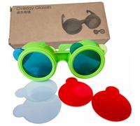 Mikikit Gafas de Mezcla de Colores para Educativo de Ciencia con Lentes Rojo Amarillo Azul y Simulación de Visión de Insectos para Educación Infantil Color Aleatorio Color Aleatorio