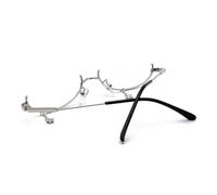 Mikikit Gafas para Fiesta sin Lente Estilo Creativo de Metal y Plástico Ligeras para Festival y Fiesta Montura Plata Decorativa Varios estilos
