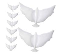 Mikikit Globos de Paloma de Boda 8 Unidades Globos de Aluminio Blancos para Decoración de Fiestas y Bodas Accesorios para Decoración de Cumpleaños y Eventos Ideales para Ambiente