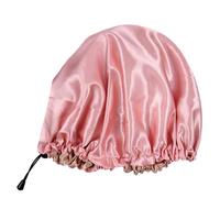 Mikikit Gorro De Baño Doble Gorro Anticaída Elástico Para Duchas y Baño Para Mujeres