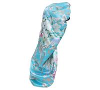 Mikikit Gorro de Dormir Satén con Banda Elástica Bonete para Mujeres con Trenzas Cabello Rizado y Extensiones Protección Suave para Peinados Nocturnos