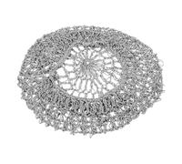 Mikikit Gorro de Red Cabello de Ganchillo de Rayón Redecilla Elástica Gris Claro para Mujer Cómoda y Transpirable Adecuado para Dormir y Mantener Extensiones Cosidas