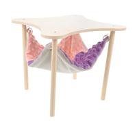 Mikikit Hamaca para Hámster con Plataforma De Cama para Pequeños Animales Refugio Transpirable y Divertido para Hámsteres Ratas y Otros Mascotas Pequeñas