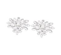 Mikikit Hebillas de Zapato de Mujer Desmontables Decoración de Cristal para Tacones Clip Extraíble para Zapatos de Boda y Fiesta Accesorio DIY Elegante y Versátil