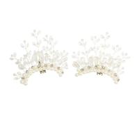 Mikikit Hebillas Decorativas Diseño Distintivo para Zapatos de Boda en Aleación Perlas y para Decoración Inmediata y Elegancia en Eventos