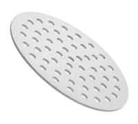 Mikikit Hoja de filtro de acero inoxidable baño piso cabello cubierta de drenaje de rejilla de acero inoxidable cubierta de drenaje exterior de acero inoxidable Silver