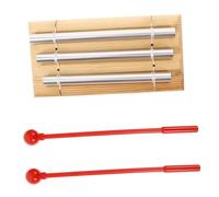 Mikikit Instrumento de Percusión de Tres Tonos para Campana de Madera Segura y Duradera Herramienta de Mindfulness para Yoga y Gestión de Aula para Educación Musical y Meditación