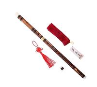 Mikikit Instrumento de Viento Flauta de Bambú Flauta de Introducción para Principiantes Estilo Chino Portátil Tono D