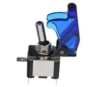 Mikikit Interruptor Cubierta Abatible y Luz LED Protección contra Activación Accidental de Modificación de Automóviles y Instalación
