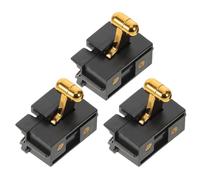 Mikikit Interruptor de Encendido para Cortadora de Pelo, Juego de 3 Piezas Tornillos y Láminas de Soldadura, Compatible Recortadoras Inalámbricas Cable, Accesorio para Reparación