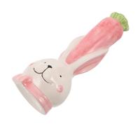 Mikikit Jarrón De Cerámica Diseño De Conejo Maceta Decorativa para Flores y Plantas Hidropónicas para Escritorio y Ventanas Decoración Encantadora y para Hogar