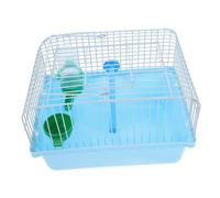 Mikikit Jaula Portátil para Pájaros con Percha Comedero y Bebedero Transportín para y Exteriores Jaula Metálica Resistente y De Limpiar