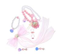 Mikikit Joyas Para Niñas Conchas Marinas Pendientes De Perlas Joyas Para Niñas Pequeñas Bisutería De Sirena Bisutería Infantil Color Rosa